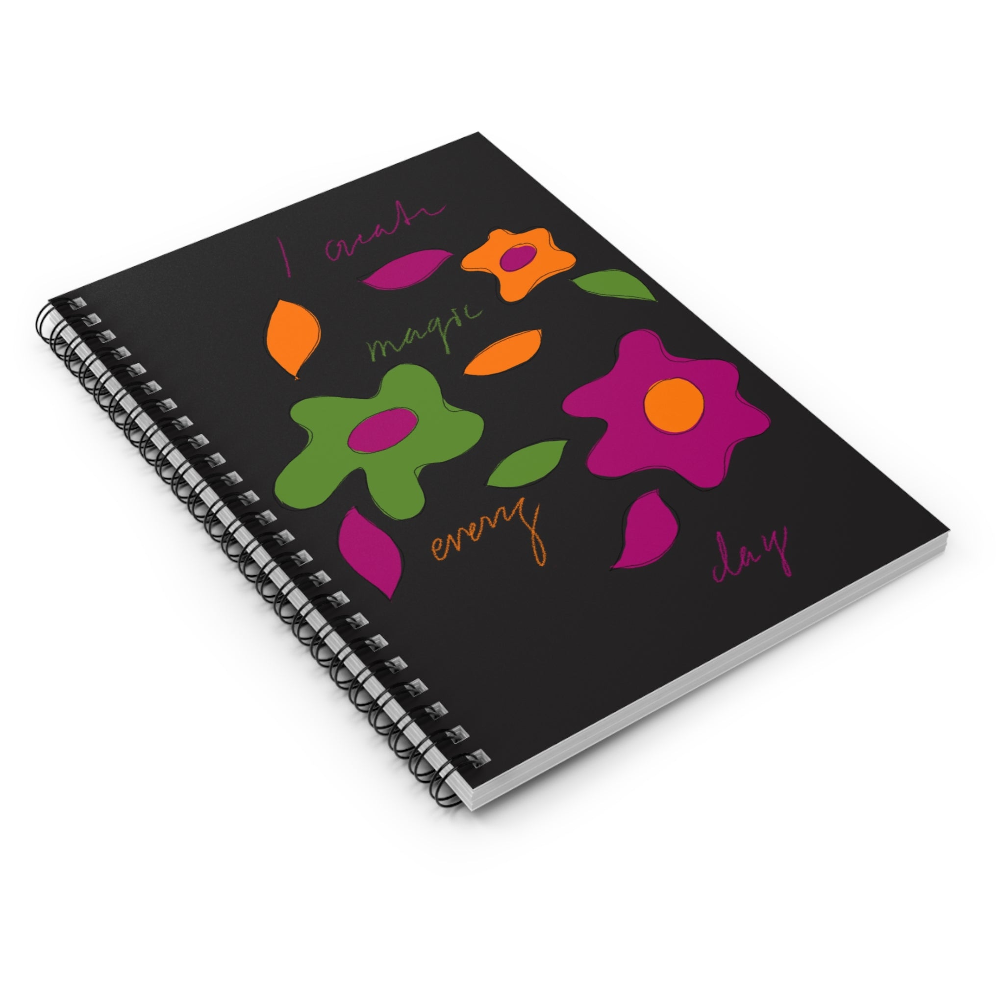 Spiral Notebook - Ruled Line - I Create Magic Every Day